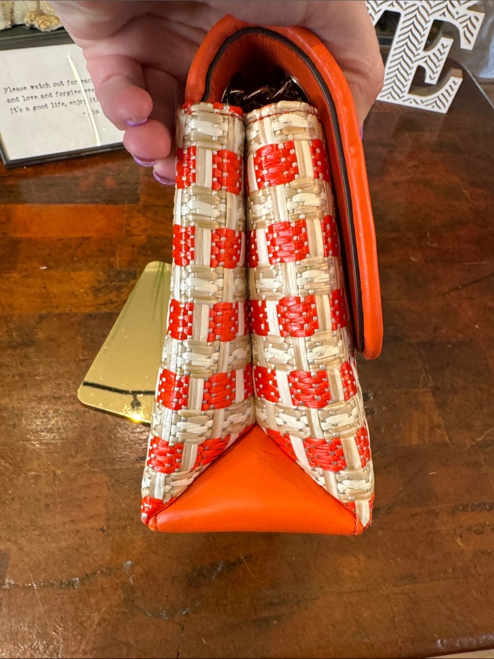 Kate Spade New York Natalia Straw Flap Bag - Picture 9 of 15